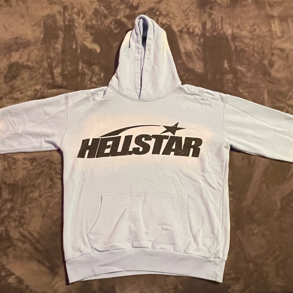 Hellstar Hoodie Baby Blue Sizes Medium and Small